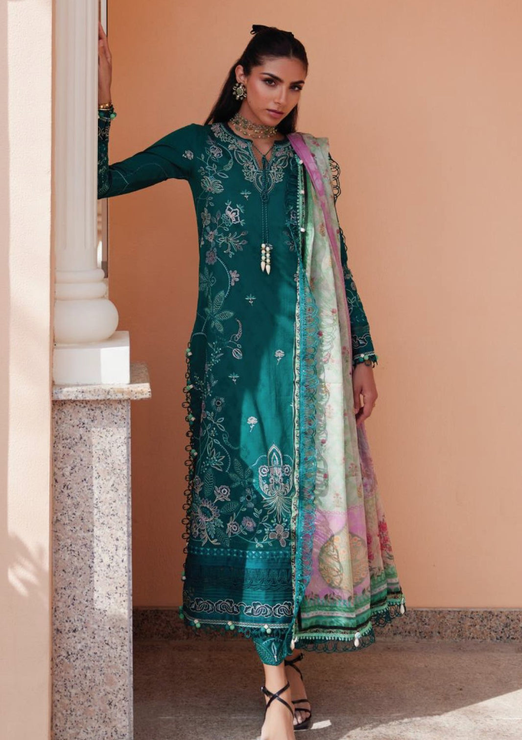 Farah Talib Aziz - Luxury Unstitched - FTA5604 - Eileen Emerald