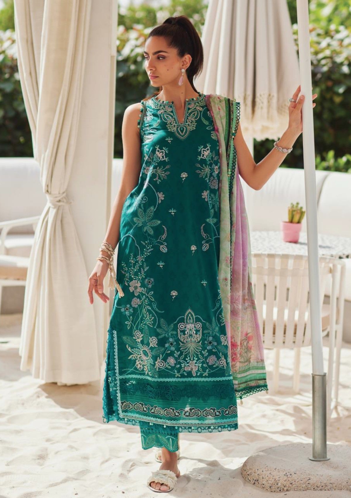 Farah Talib Aziz - Luxury Unstitched - FTA5604 - Eileen Emerald