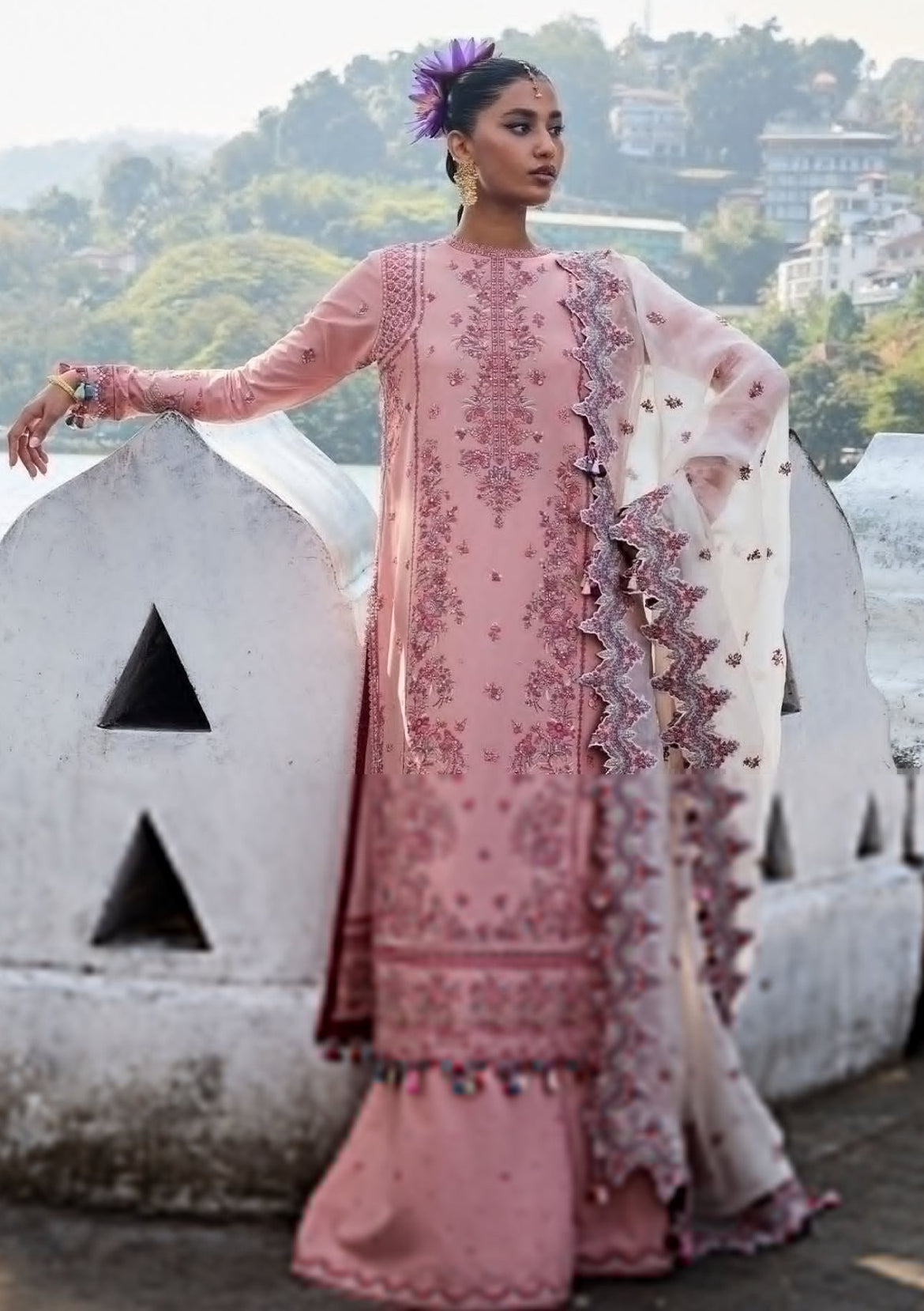 Hussain Rehar - Luxury Lawn 25 - Peaar