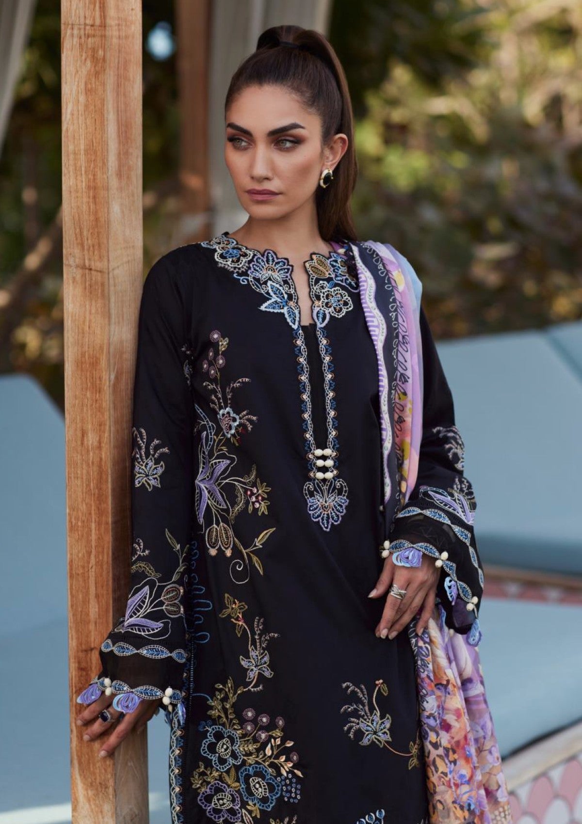 Farah Talib Aziz - Luxury Unstitched - FTA5605 - Belle Black