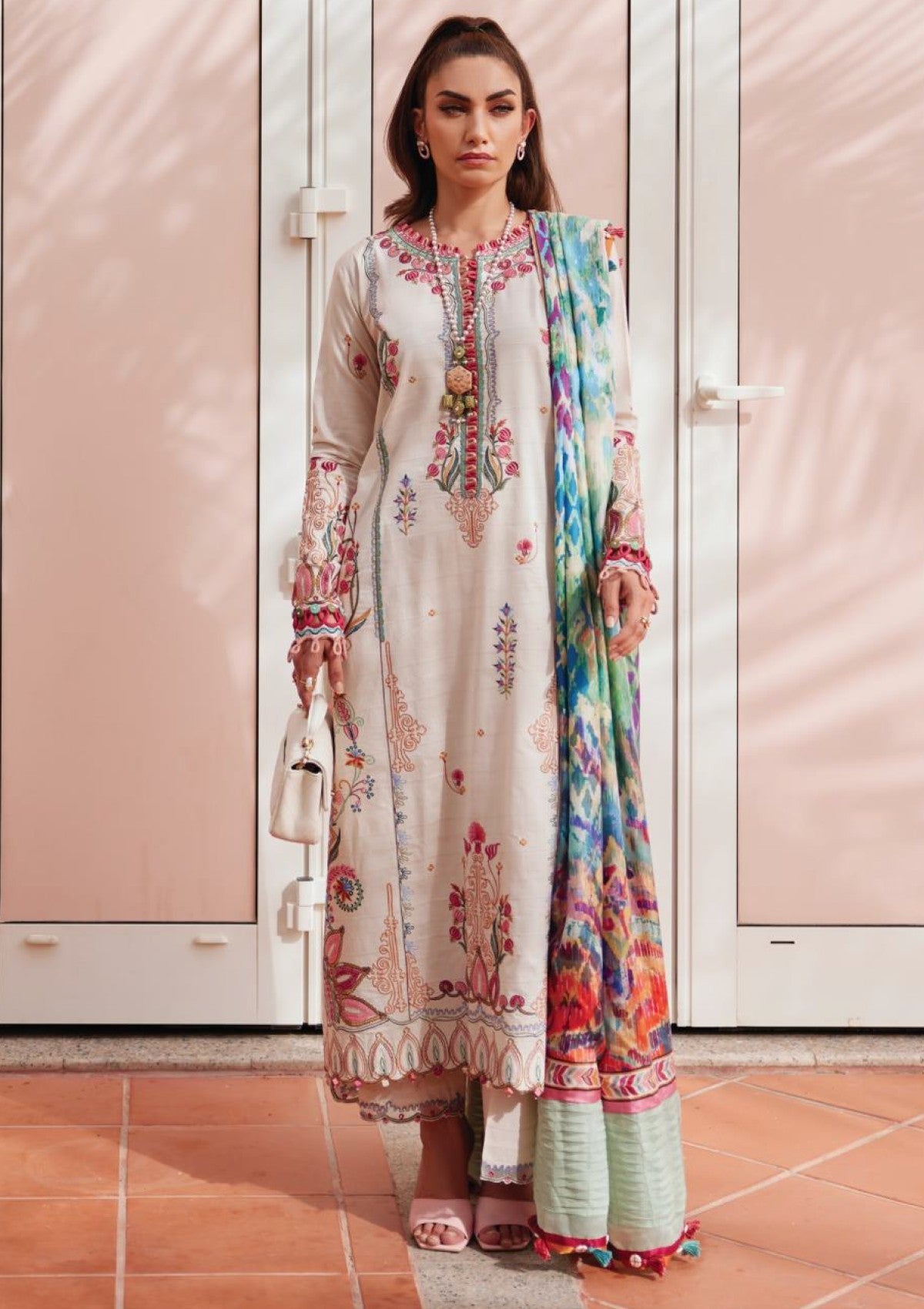 Farah Talib Aziz - Luxury Unstitched - FTA5602 - Irene Ivory