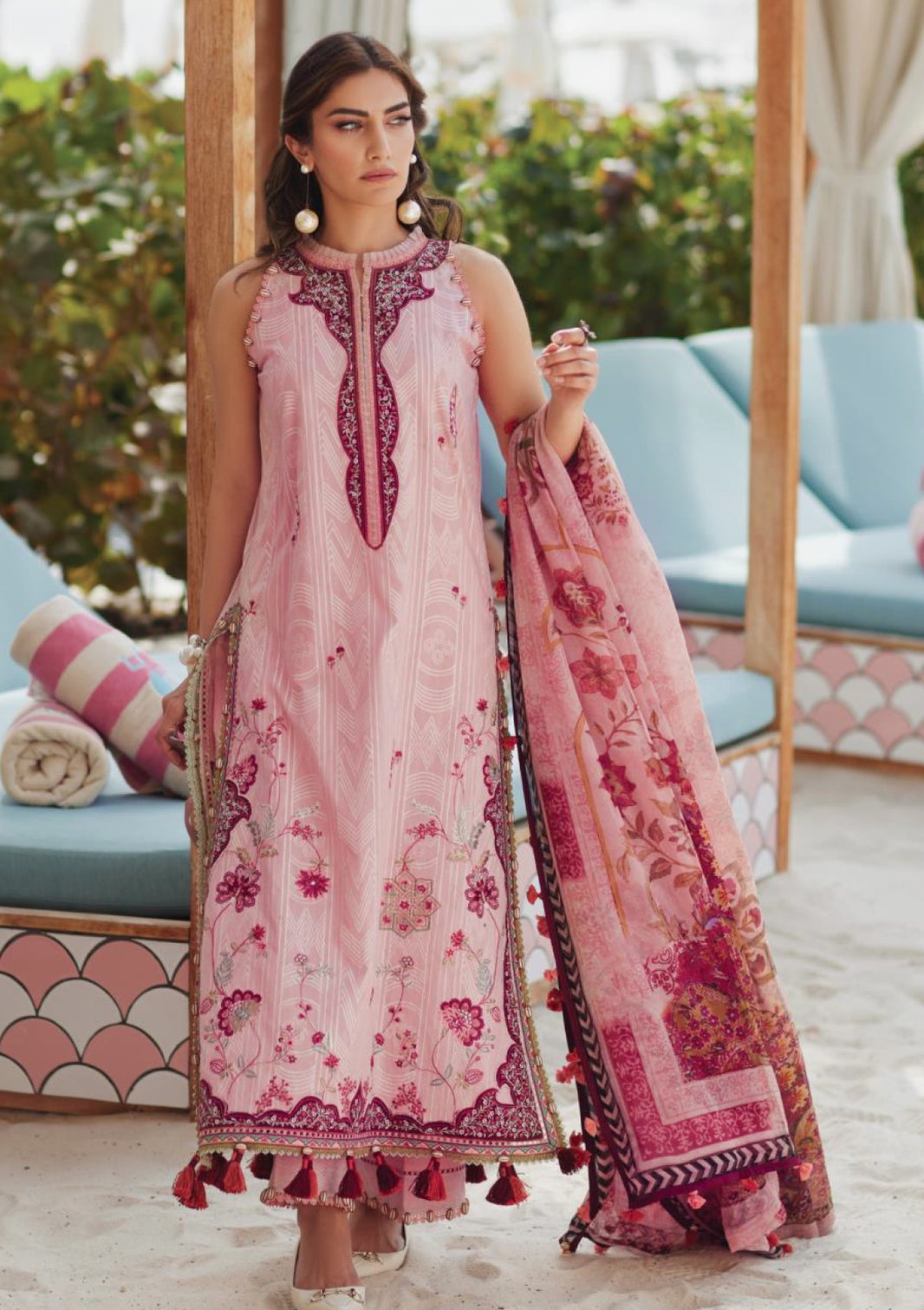 Farah Talib Aziz - Luxury Unstitched - FTL5603 - Prciscilla Pink
